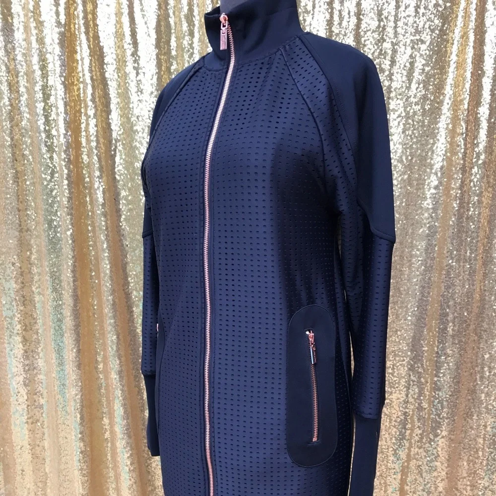 RARE Lime&Vine scuba long line jacket XS - Picture 4 of 8